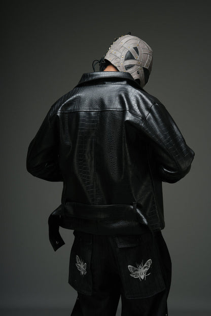 CROCODILE LEATHER JACKET