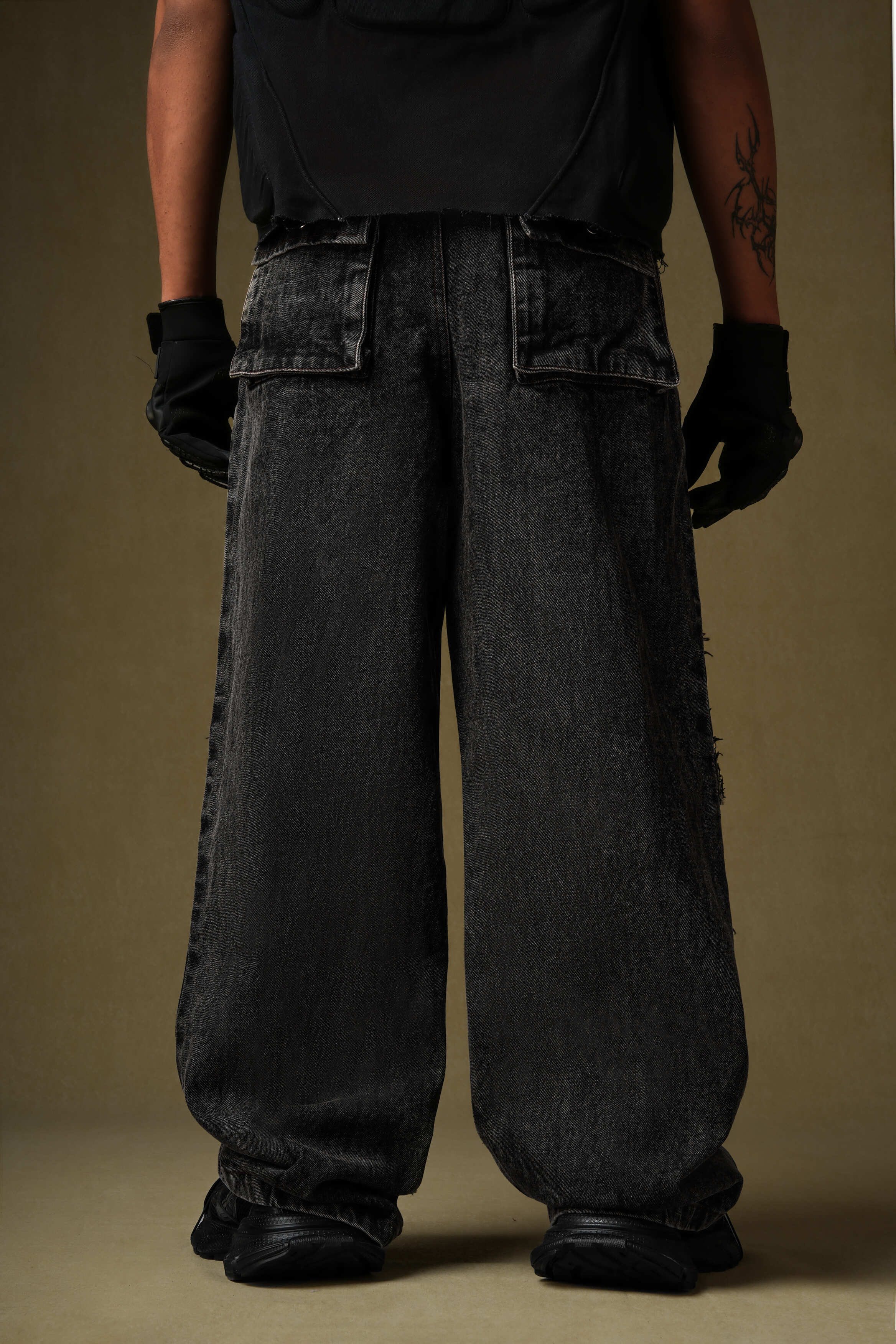 『TEN DENIM XXX BLACK 38』 Motorcycle Pants Motorbike Dirt Bike Denim Pants with Aramid