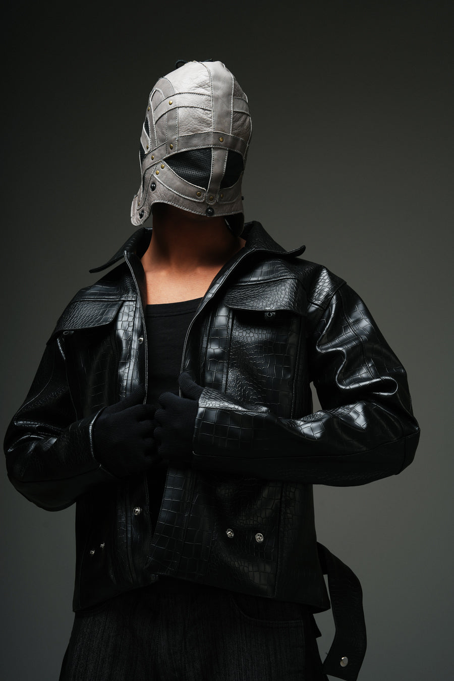 CROCODILE LEATHER JACKET