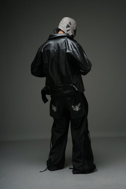 CROCODILE LEATHER JACKET