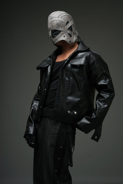 CROCODILE LEATHER JACKET