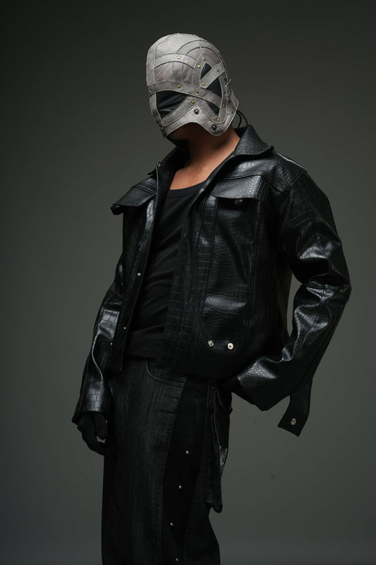 CROCODILE LEATHER JACKET